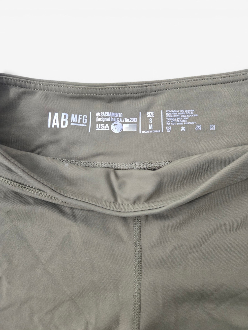 IAB Mfg Women's Army Green Shorts - Picture 3 of 4